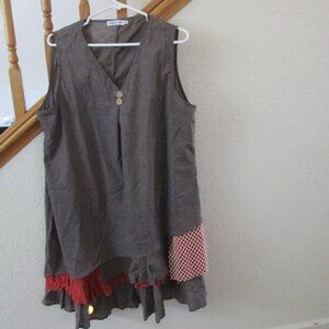 Dress, XXL, fashion ruffled, Cotton,  Never Worn